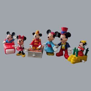 Vintage 1990s Mickey and Minnie Mouse Fast-Food Premiums Lot of 6